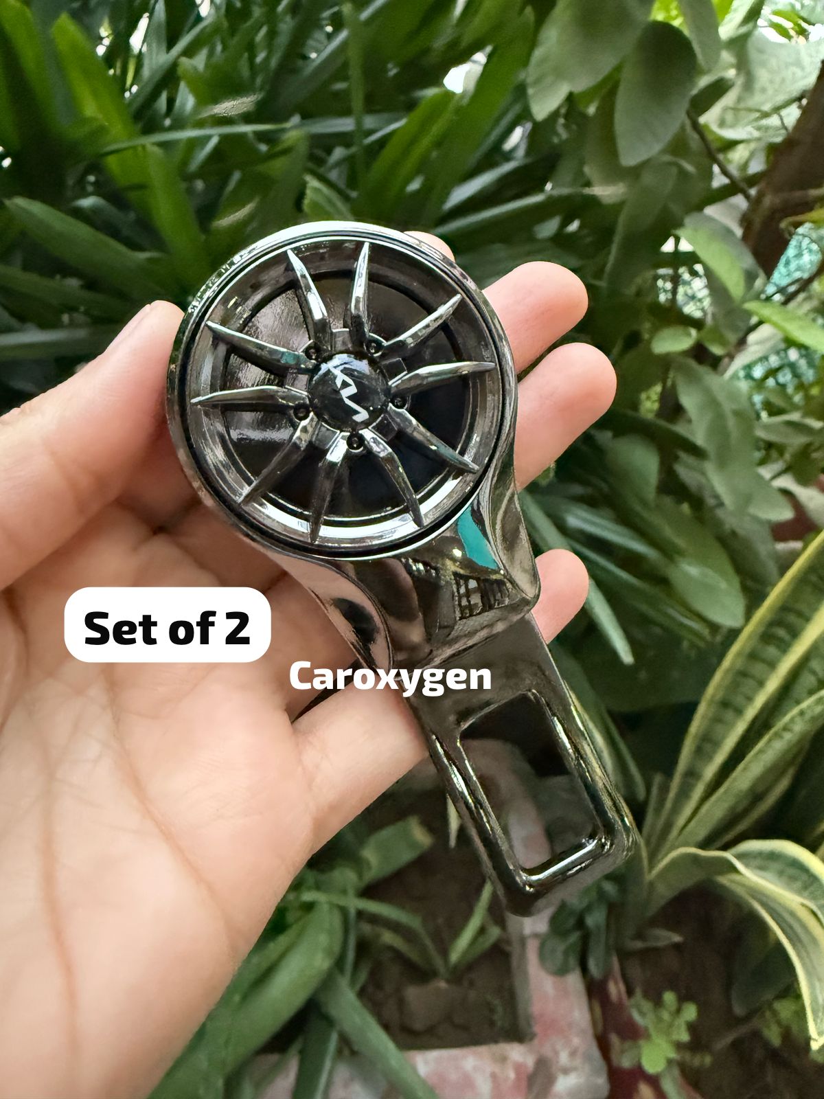 Caroxygen (2in1) Seat Belt Alarm Stopper Buckle & Holder (Pack of 2 )