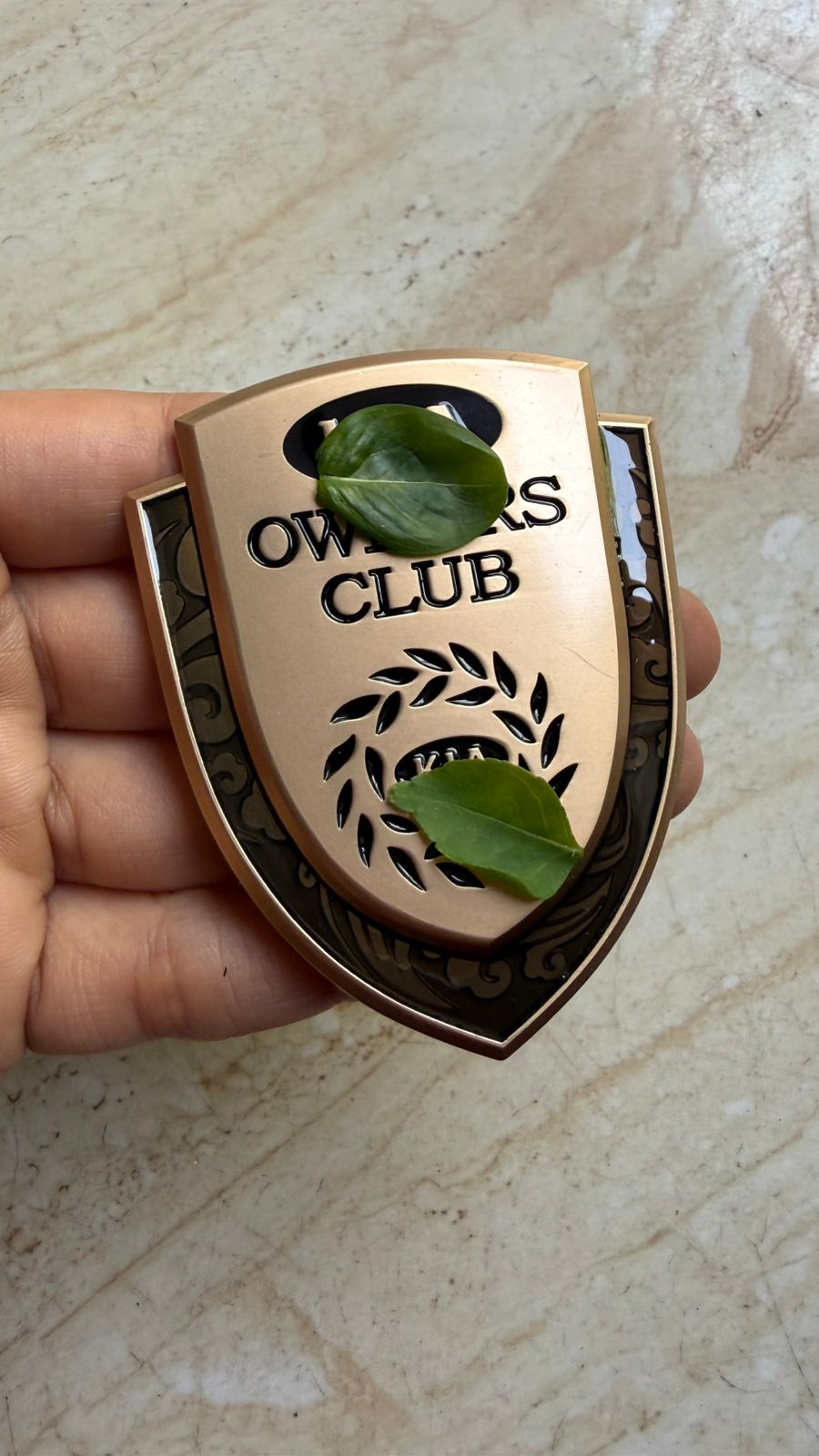 Premium Owners Club Metal Car Emblem Sticker | Luxury 3D Badge | Self-Adhesive Metal Logo for Cars, Bikes & Accessories