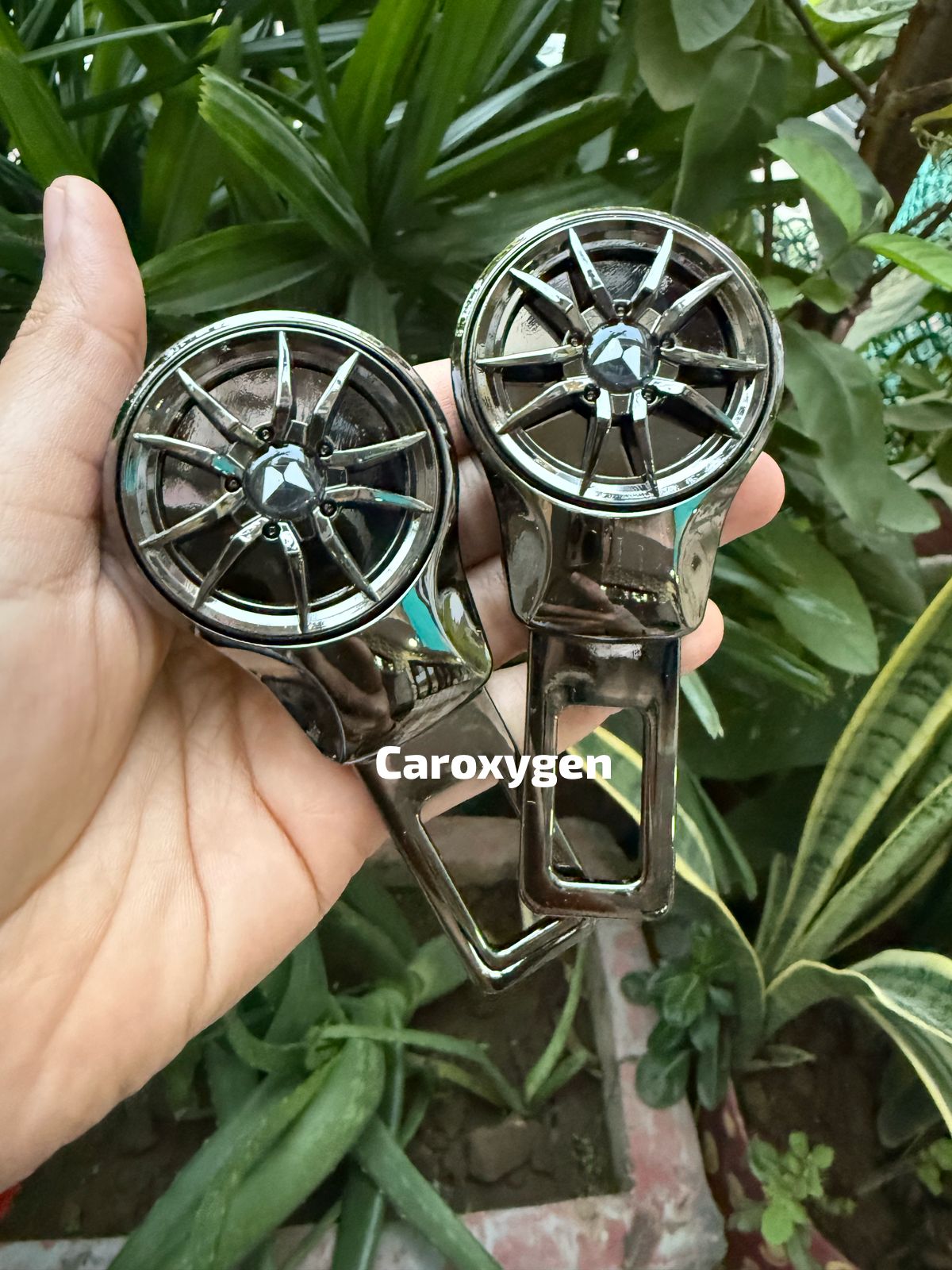 Caroxygen (2in1) Seat Belt Alarm Stopper Buckle & Holder (Pack of 2 )