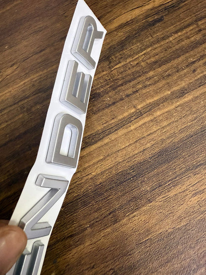 Car Front Hood & Rear Letters Badge Emblem Decal Sticker For Land Rover Defnder
