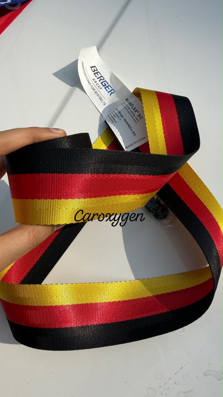 Berger seat belt Premium selection seatbelt with particularly high-wearing comfort. The German BERGER Innovations for Seatbelts, Comfort Car Safety Belts with Soft Edges & Overlasting Lateral Stiffness