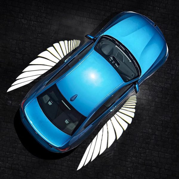 Original Car Rearview Mirror Side LED Angel Wing Light Welcome Dynamic Projection Lamp