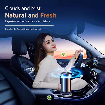Smart Car Air Freshener, Auto On/Off Car Diffuser, 360Â°Scent Around Air Freshener Spray for Home, Car, Small Space, 2024 New Car Accessories for Men/Women, Car Fragrance Lasts 6 Months (Cologne)