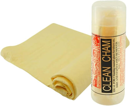 Premium Chamois Cloth for Car - 1pack - Yellow Car Shammy Towel - 26â€x17â€ - Super Absorbent Reusable Shammy Cloth for Car - Scratch-Free