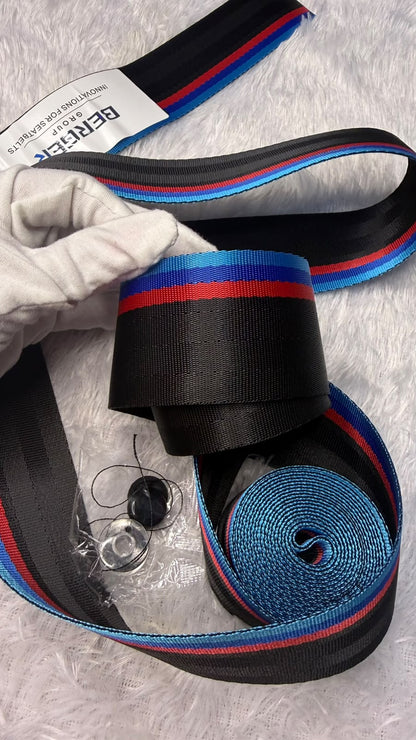 Berger seat belt Premium selection seatbelt with particularly high-wearing comfort. The German BERGER Innovations for Seatbelts, Comfort Car Safety Belts with Soft Edges & Overlasting Lateral Stiffness