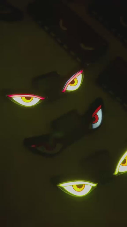 Caroxygen Solar Powered Devil Eyes Light for Car Rear Window Light for Night Driving & Styling