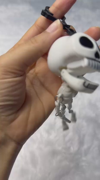 Funny Skeleton Keychain with Moving Arms & Legs | Cute Hanging Skull Key Ring