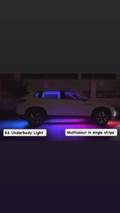 Caroxygen Underglow Car Lights, 4 pcs RGB Smart LED Lights with APP and Remote Control, 16 Million Colors DIY Sound Active Function (Car underbody Light