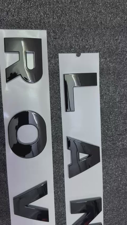 Land ROVR Hood Emblem Letter Silver