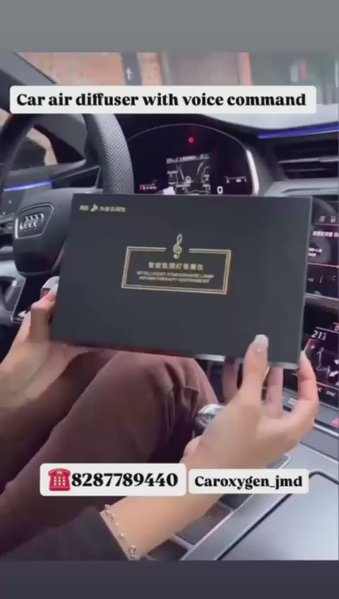 Multi Functional Intelligent Spray Car Fragrance Temporary Parking Phone Number Plate Car Ambient Light Interior Decorations