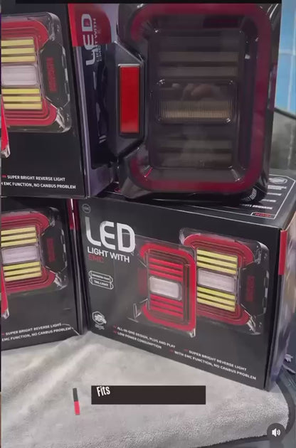 LED Tail Light with EMC for Mahindra Thar | Plug & Play | Smoke Finish | High Brightness