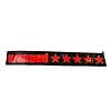 Wanted 5 Star LED Car Sticker Light Window Windshield Door Sticker LED Sigh Light Panel