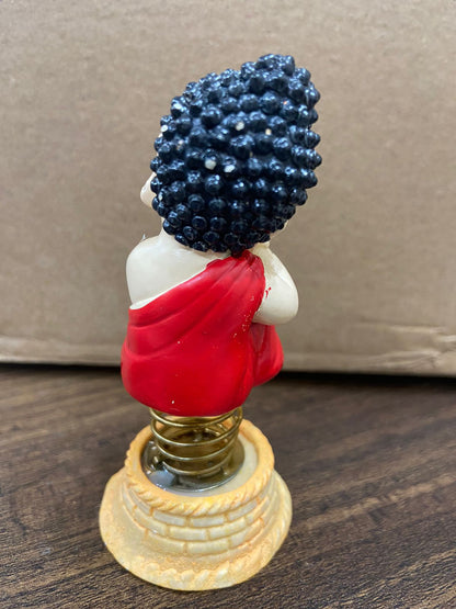 RACE MINDS Lord Ganesha Car Dashboard Household Car Decor Spring Idol for Office Decor Or Jumping Idol
