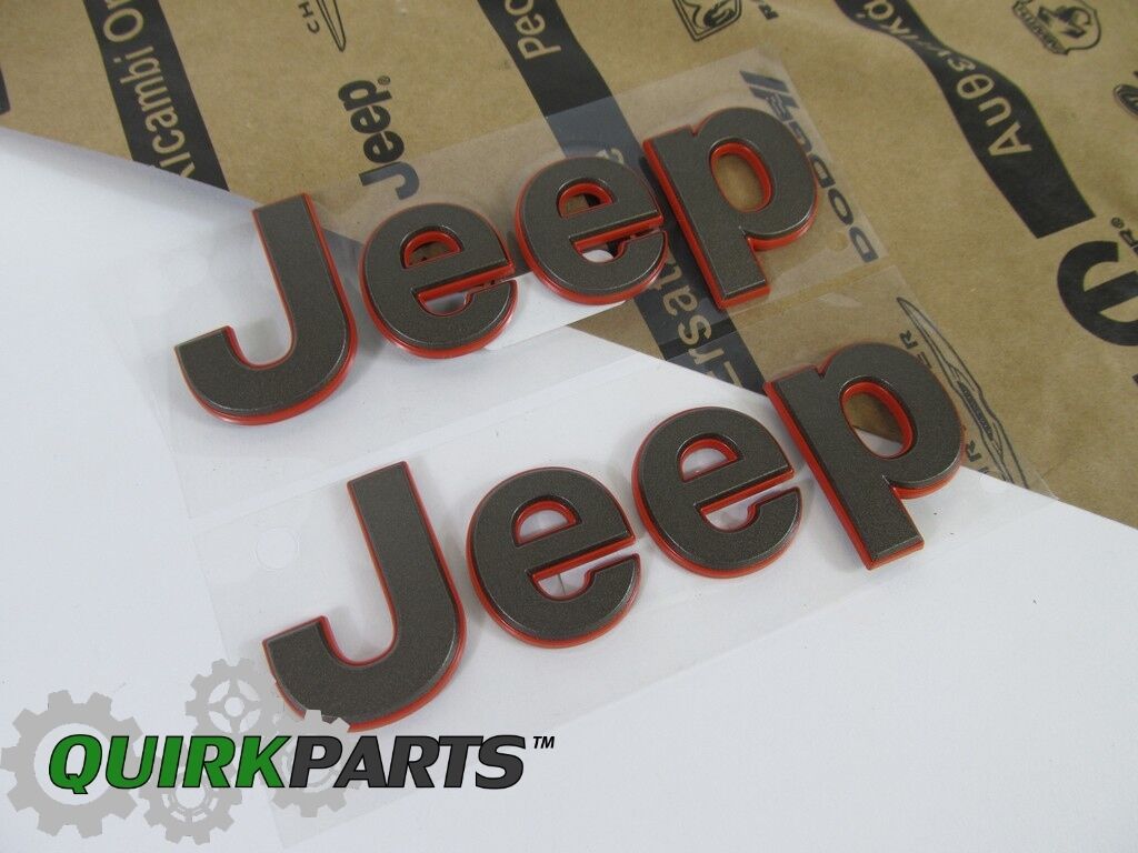Jeep Letters Sticker for Car | ABS Plastic 3D Emblem Logo Badge | Self Adhesive Waterproof Car Decal for Bonnet, Tailgate & Side | Premium Gloss Finish (Black)