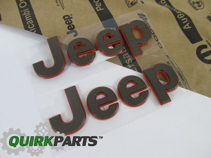 Jeep Letters Sticker for Car | ABS Plastic 3D Emblem Logo Badge | Self Adhesive Waterproof Car Decal for Bonnet, Tailgate & Side | Premium Gloss Finish (Black)