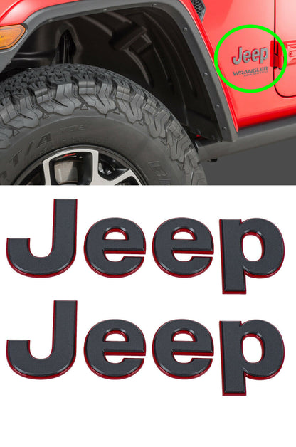 Jeep Letters Sticker for Cars, Jeep, Metal Badge