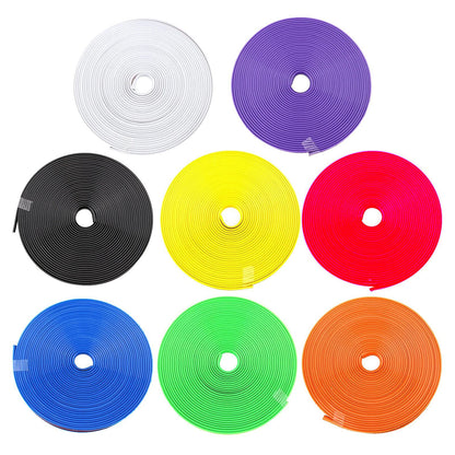 Car Universal Alloy Wheel Hub Rim Ring Tyre Guard Edge Protector Beading Sticker Decorative Strip
