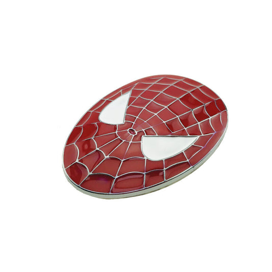 Alloy Metal Brand Car Spiderman Face Emblem Spider Sticker Vehicle Decal Badge