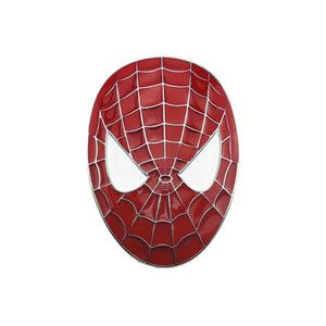 Alloy Metal Brand Car Spiderman Face Emblem Spider Sticker Vehicle Decal Badge