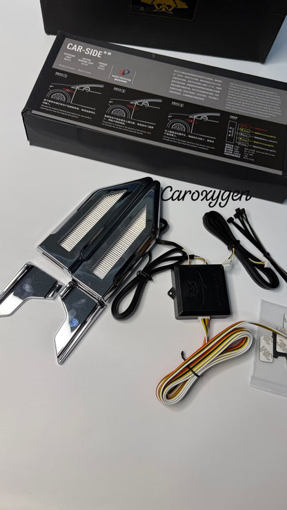 2PCS Car Side Bumper Marker Lamp White Amber LED Turn Signal Reverse Lights DRL Waterproof Auto Decorative Indicator