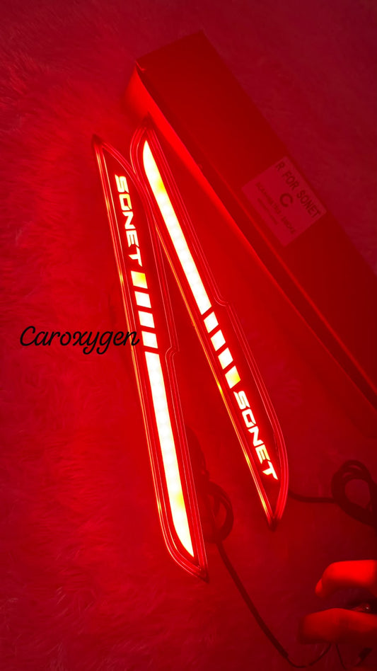 Kia Sonnet Rear Bumper led Reflector Light Smoke Finish with Sonnet logo- Set of 2