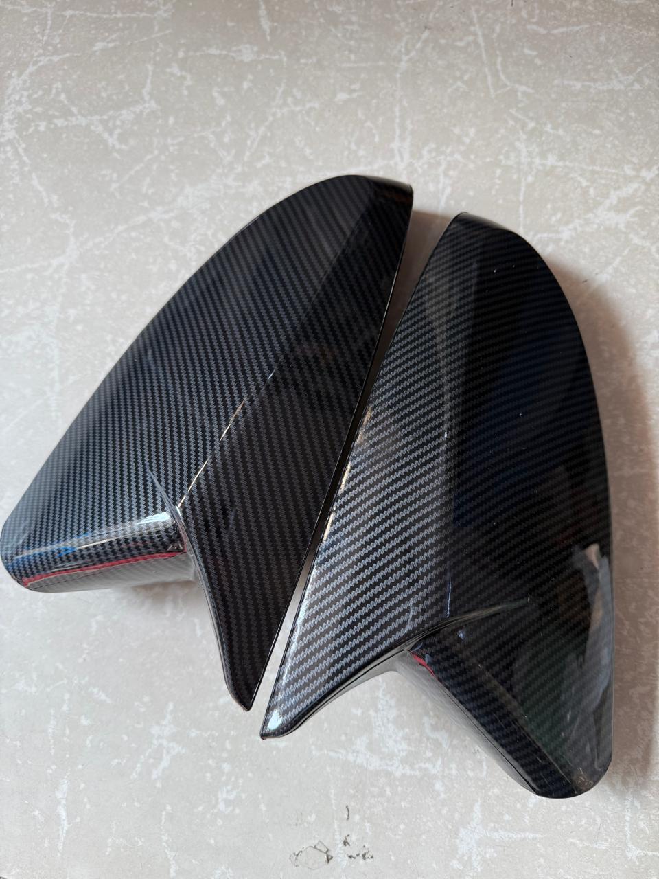 Door Mirror Covers Carbon Fiber Replacement Rearview Side Mirror Covers Caps