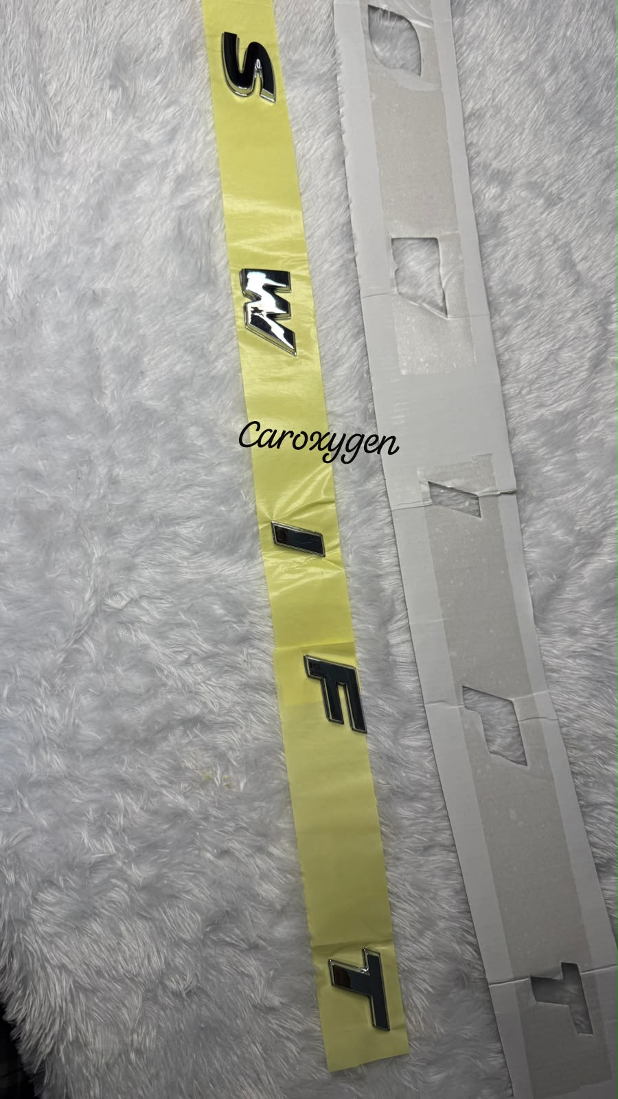 Caroxygen 3D Chrome Logo Badge Letter Emblem Sticker