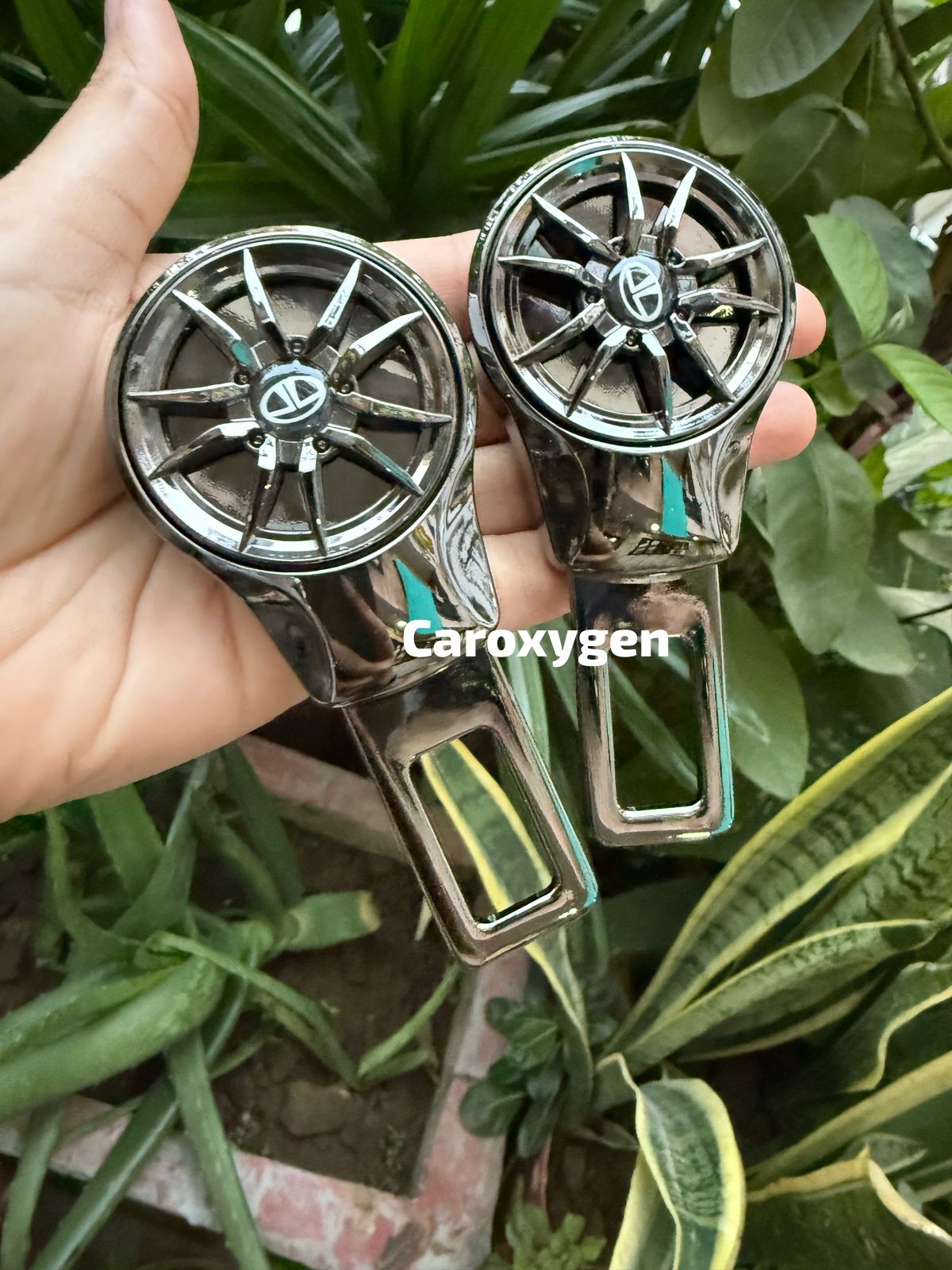 Caroxygen (2in1) Seat Belt Alarm Stopper Buckle & Holder (Pack of 2 )