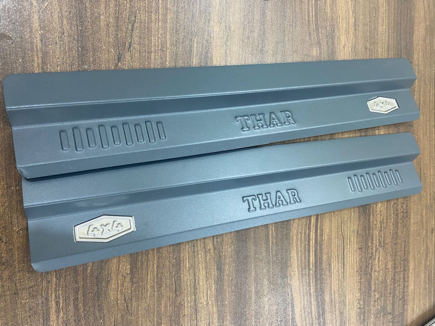 Door Sill/Foot Step Metal Plates with Mahindra Thar (Set of 2 Pcs)