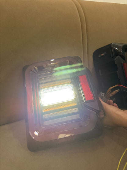 LED Tail Light with EMC for Mahindra Thar | Plug & Play | Smoke Finish | High Brightness