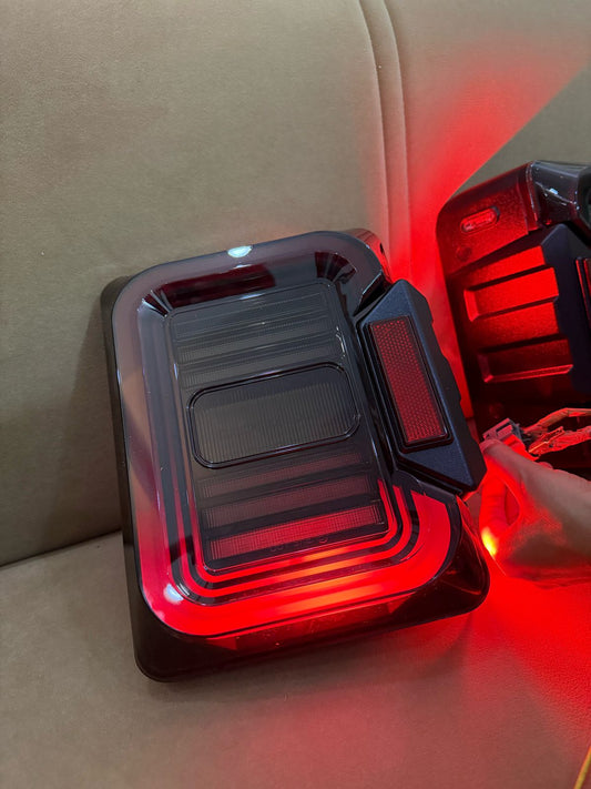 LED Tail Light with EMC for Mahindra Thar | Plug & Play | Smoke Finish | High Brightness
