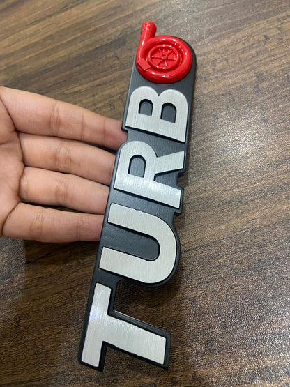 CarOxygen 3D Turbo Badge Emblem Sticker Decal for All Car SUV