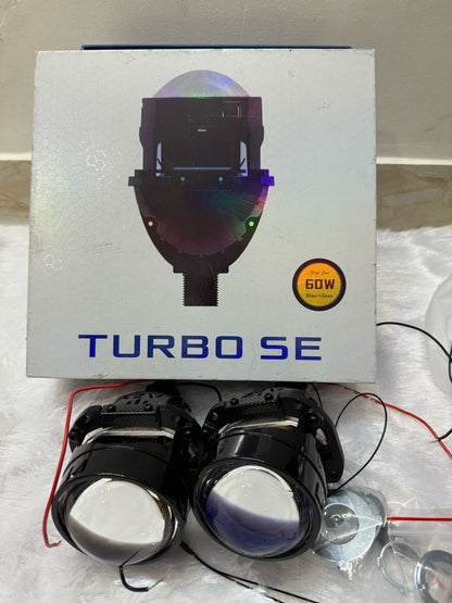 AES Turbo SE 55 watts bi-led headlight projector rainbow lens