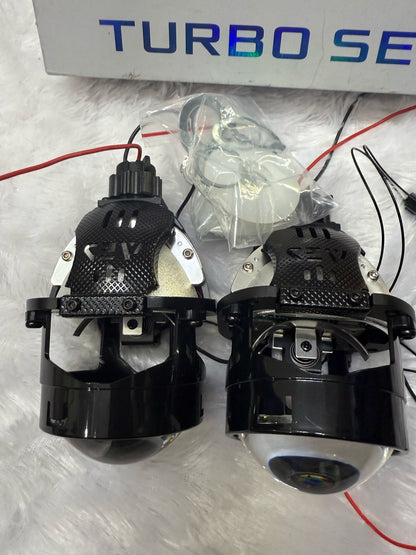 AES Turbo SE 55 watts bi-led headlight projector rainbow lens
