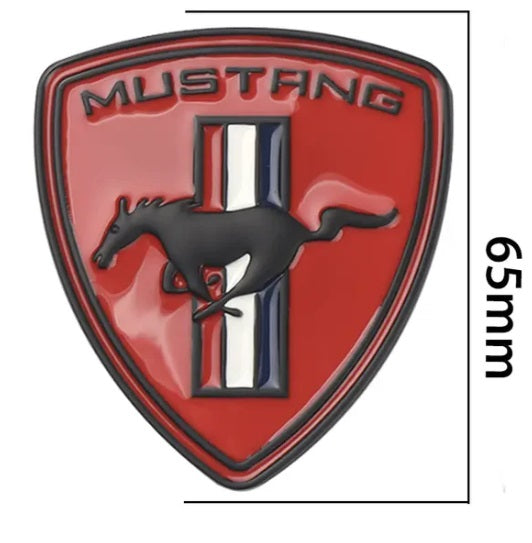 D Metal Running Horse Pony Car Side Fender Rear Trunk Emblem Badge Grille Emblem Decals For Ford Mustang GT Accessories