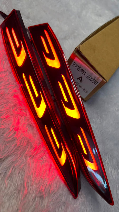 Super Bright BrakeLights for Accent 2018-2020 2PCS LED Bumper Reflector Lights Tail Lamps Reverse Light F-Type