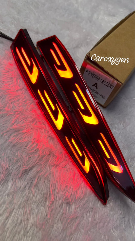 Super Bright BrakeLights for Accent 2018-2020 2PCS LED Bumper Reflector Lights Tail Lamps Reverse Light F-Type