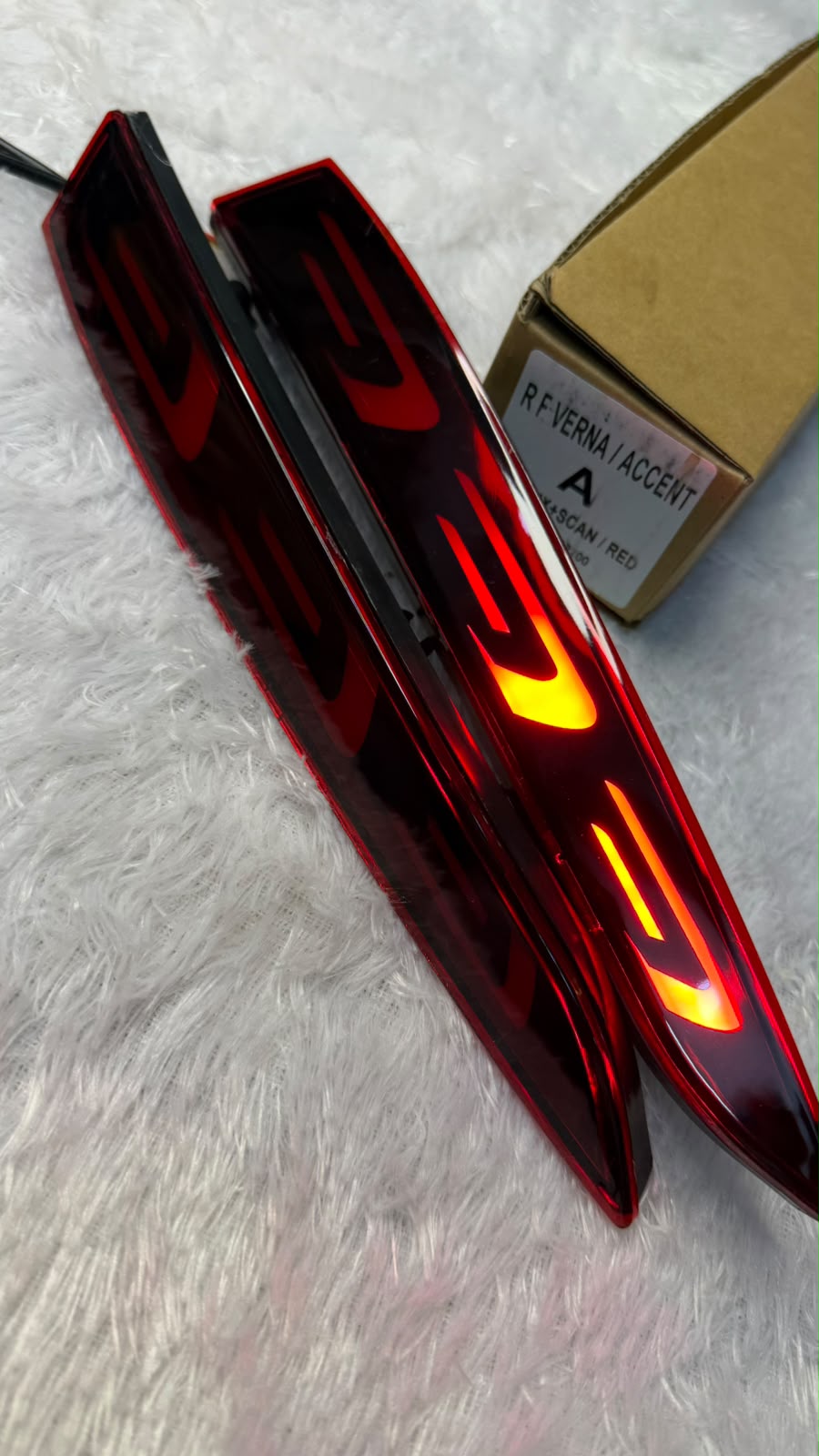 Super Bright BrakeLights for Accent 2018-2020 2PCS LED Bumper Reflector Lights Tail Lamps Reverse Light F-Type