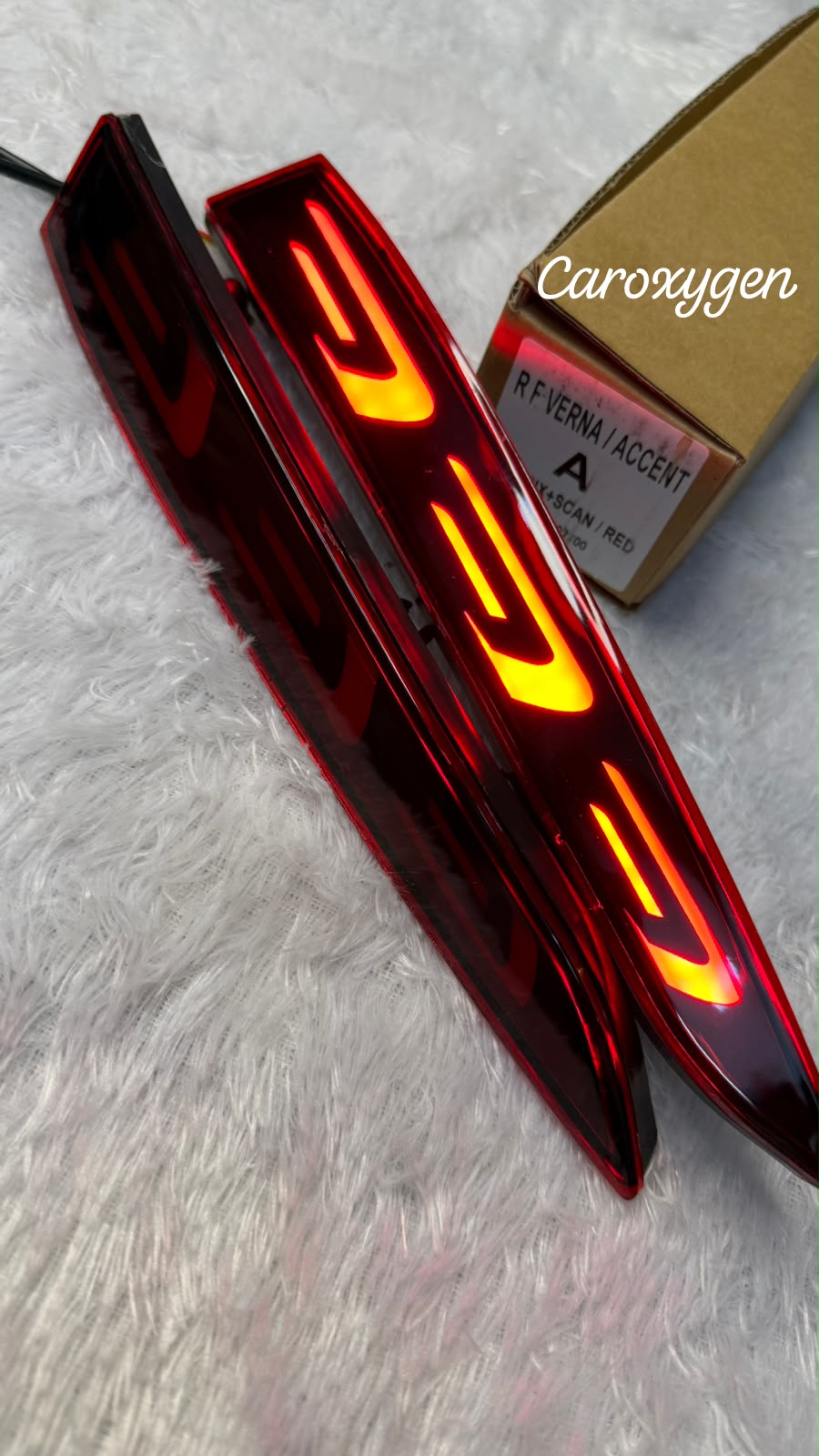 Super Bright BrakeLights for Accent 2018-2020 2PCS LED Bumper Reflector Lights Tail Lamps Reverse Light F-Type