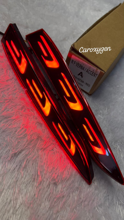 Super Bright BrakeLights for Accent 2018-2020 2PCS LED Bumper Reflector Lights Tail Lamps Reverse Light F-Type