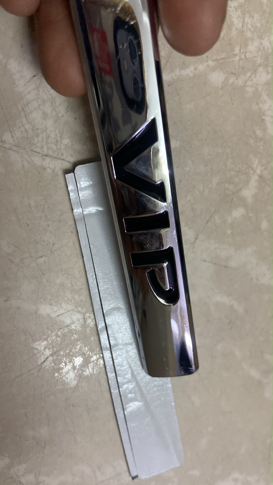 VIP Car Badge Emblem Sticker – Premium Chrome Finish 3D Metal Logo for Cars, SUVs, Bikes & Trucks