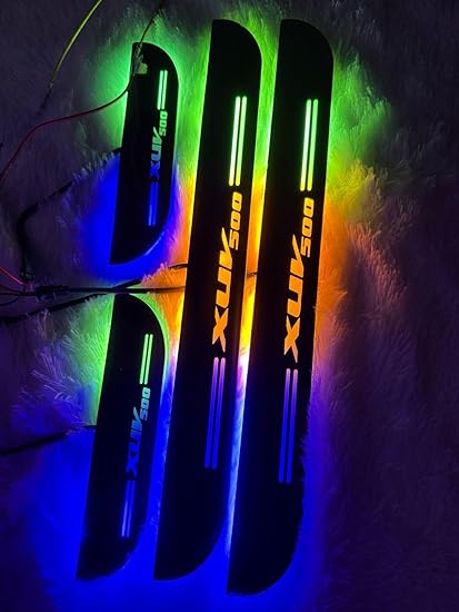 Car Door Sill Light Infrared Induction 7Colors 12Medols Welcome Lamp Car Pedal Light LED Strip Auto Ambient Lamp(XUV-500)