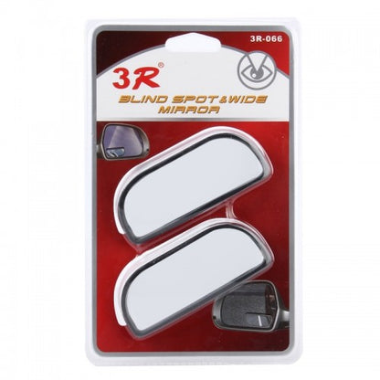 CarOxygen - 2 Pieces 3R-062 Cars Rear View Blind Spot Mirror Adjustable 360 Degree Wide Angle Auxiliary Mirrors