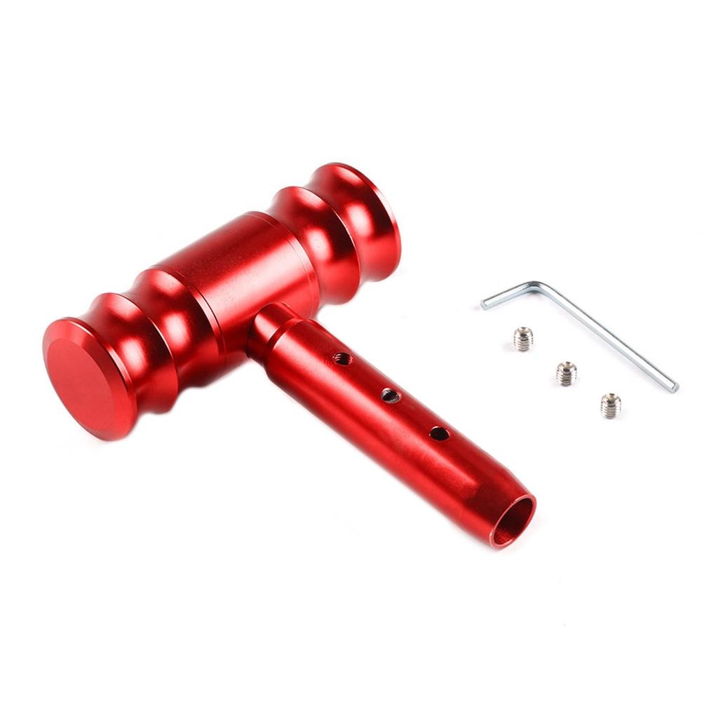 Automatic Gear Shift Knob Universal Car Shifter Lever Trd Aircraft Joystick T-Handle Hammer Handle Glossy Aluminum Alloy