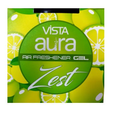 Vista Aura Zest Car Air Freshner -Gel Based -80 g