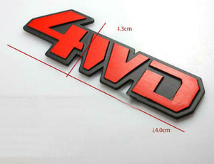 CarOxygen 4WD Emblem Badge car for SUV Decoration 3D Design Label Stickers Universal