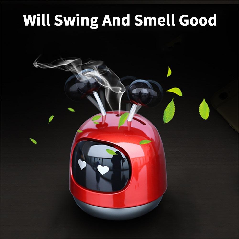 Shaking Head Design Natural Smell Car Perfume Lovely Car Robot Aromatherapy Diffuser for Truck