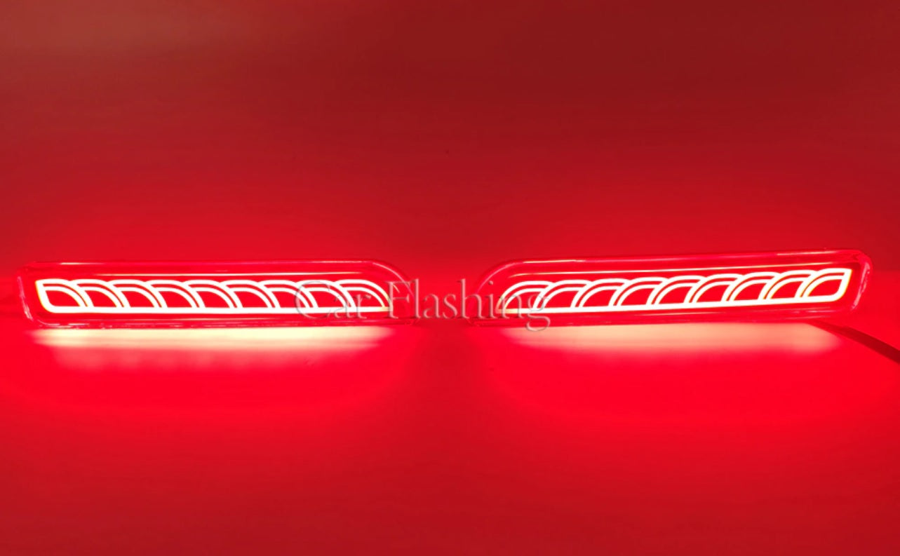 2Pcs LED reflector For Suzuki Ertiga Ciaz Vitara S-Cross SX4 Splash Car Brake Lights rear bumper lamp tail lamp