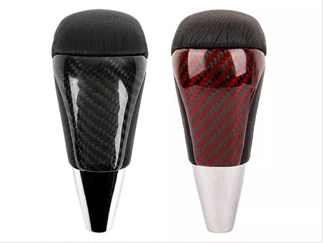 Carbon Fiber TRD Car Gear Knob Manual Automatic TRD Universal Auto Push Down Stick Shift Waterproof Shifter Lever Head Automobile Interior Accessories - FOR TOYOTA