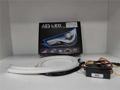 AES Led Flexible DRL Led Strip 60cm Running Light Universal Led Strip 60CM Sequential DRL 12V DC
